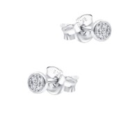 Round Shaped Silver Stud Earring STS-7014